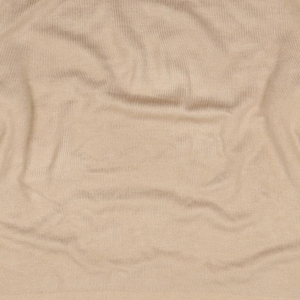 Brand and care label for Klassique women’s beige jumper, size L