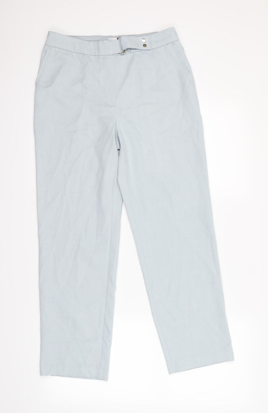 Classic Womens Blue Dress Pants Trousers Size 10 L27 in