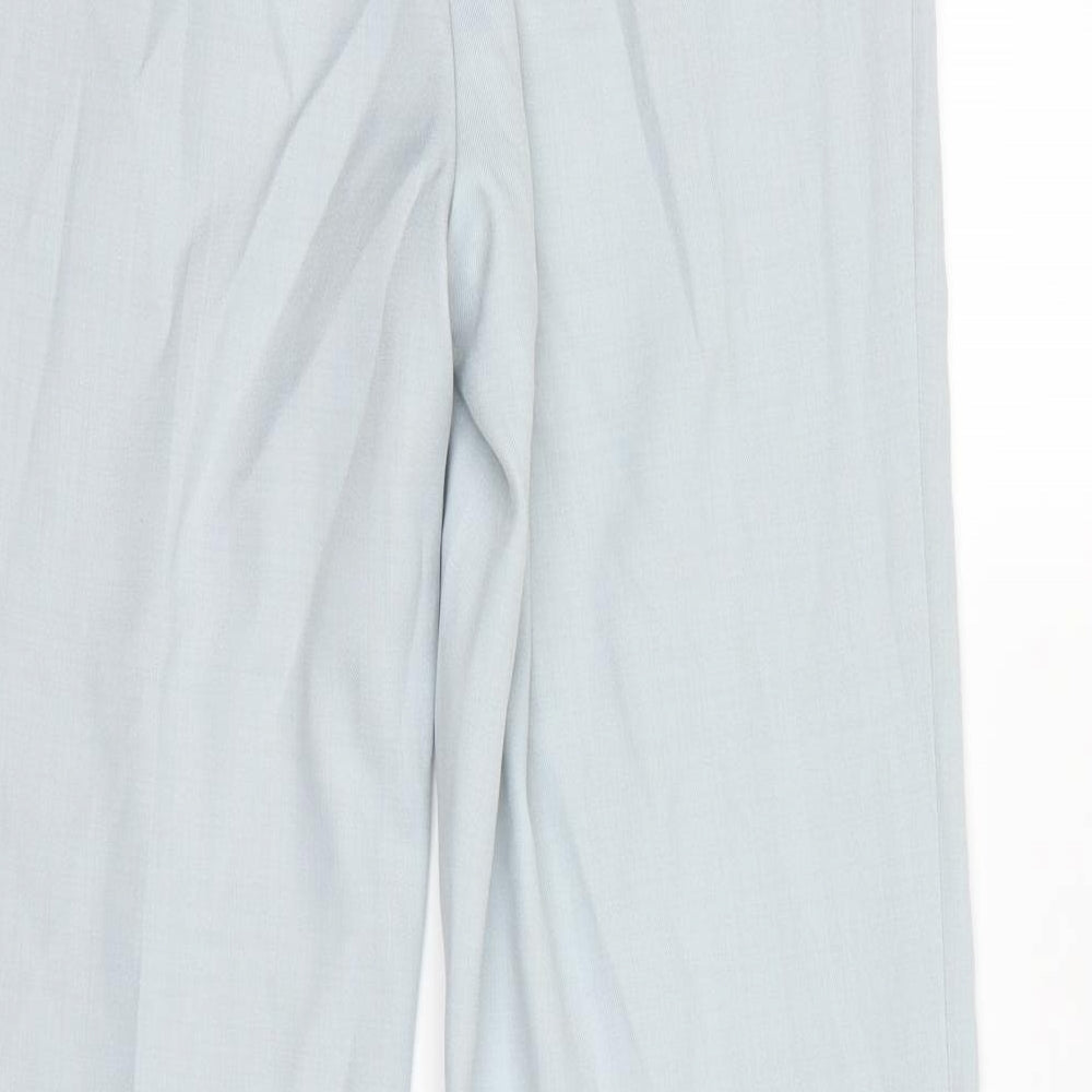 Brand and care label for Classics women’s blue dress pants trousers, size UK 10, 27-inch leg