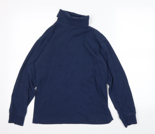 basic gear Mens Blue Pullover Sweatshirt Size M