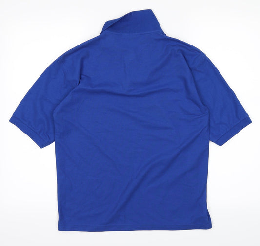 BLUE MAE Boys Blue Basic Polo Size 13 Years