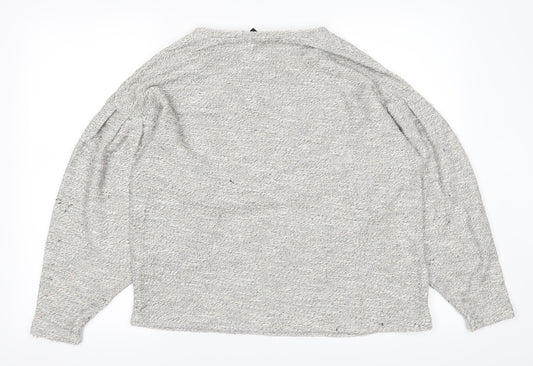 New Look Womens Grey Basic T-Shirt Size S