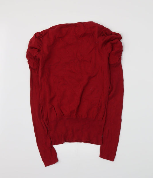 Mexx Womens Red Knit Pullover Jumper Size M