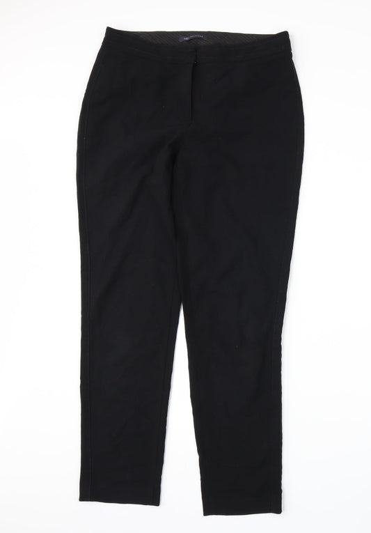 Marks and Spencer Womens Black Trousers Size 10 L28 in