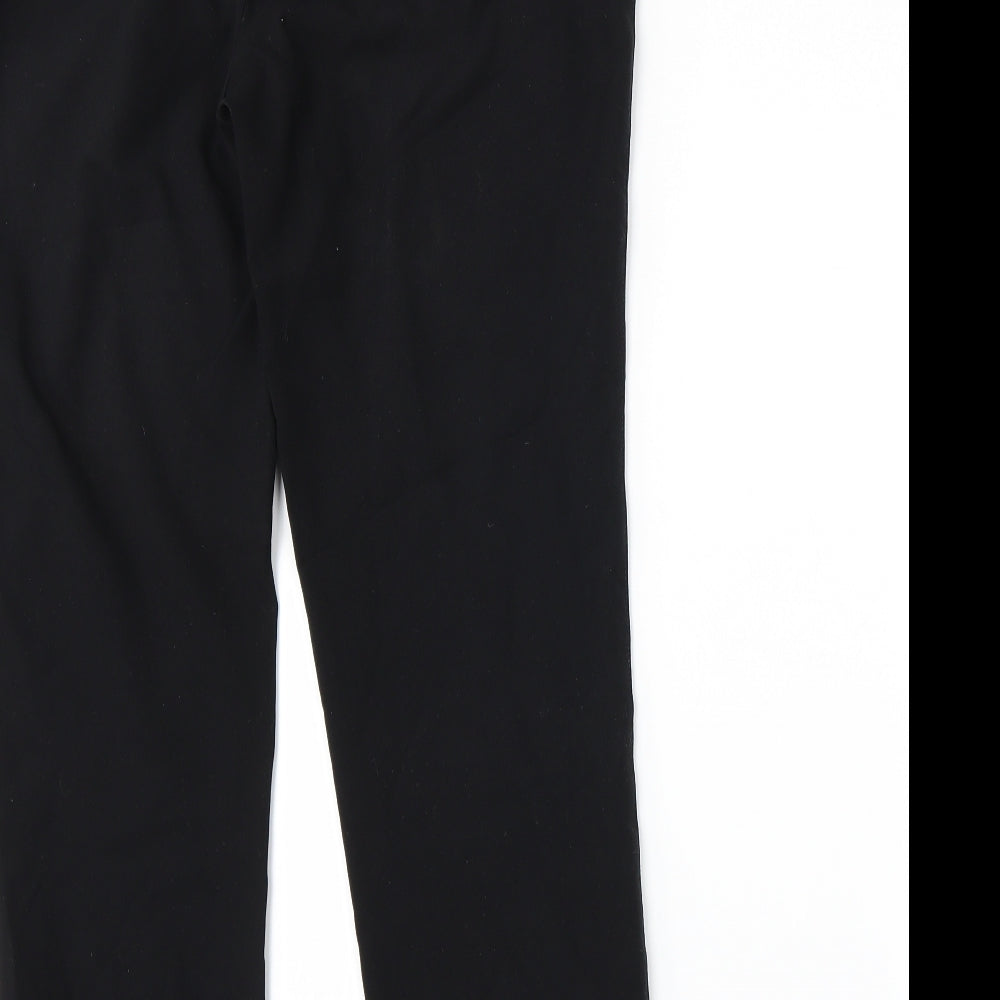 Marks and Spencer Womens Black Trousers Size 10 L28 in