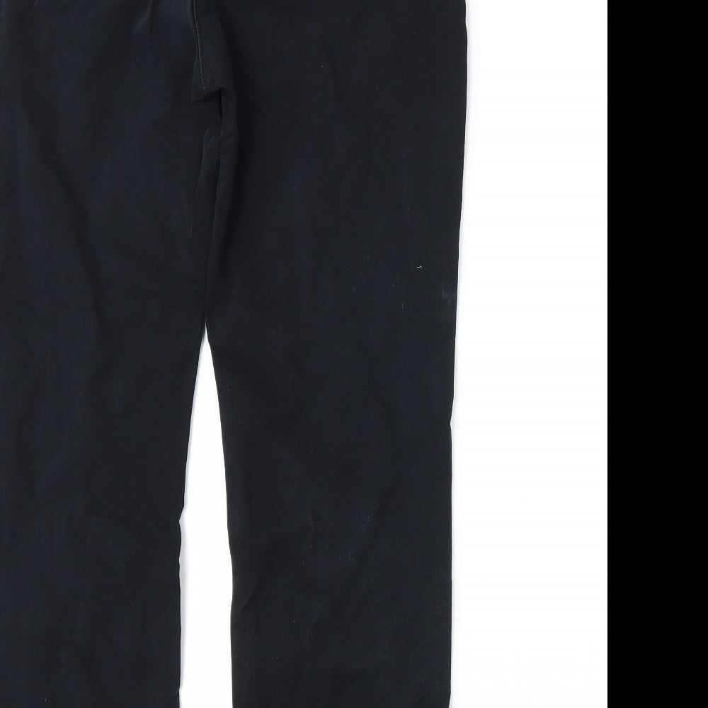 Marks and Spencer Womens Black Trousers Size 14 L26 in