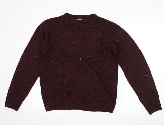 Cedar Wood State Mens Purple Pullover Jumper Size M