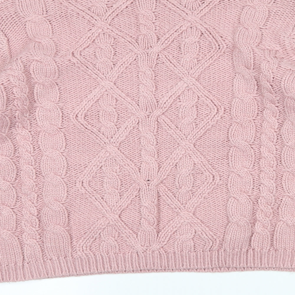 Brand and care label for Very women’s pink jumper, size UK 12