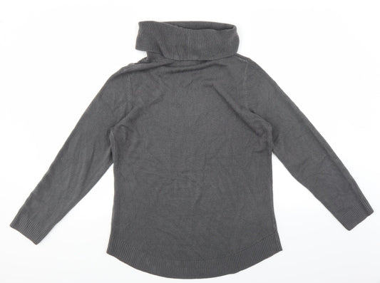 BASSINI Womens Grey Pullover Jumper Size M