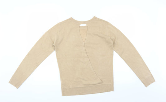 Dorothy Perkins Womens Beige Pullover Jumper Size 8