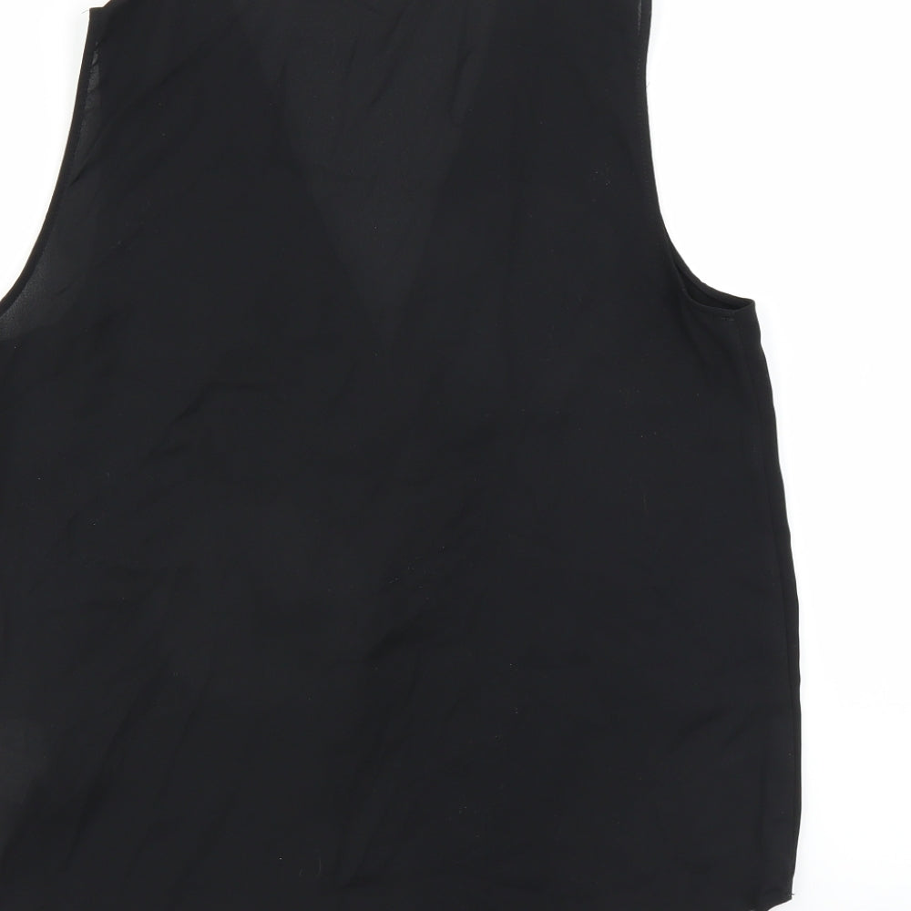 Zara Womens Black Basic Blouse Size S
