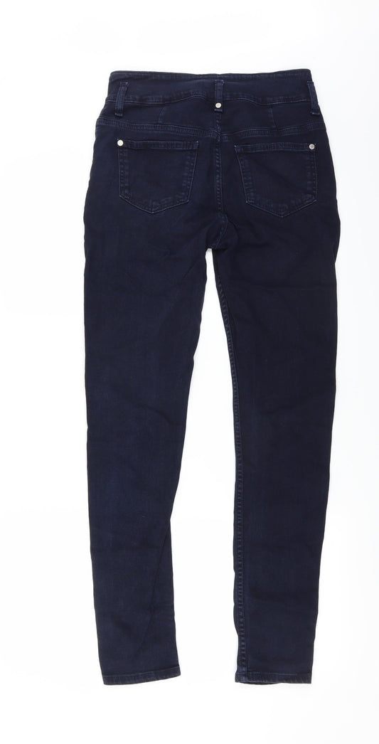 Topshop Womens Blue Skinny Jeans Size 28 L30 in