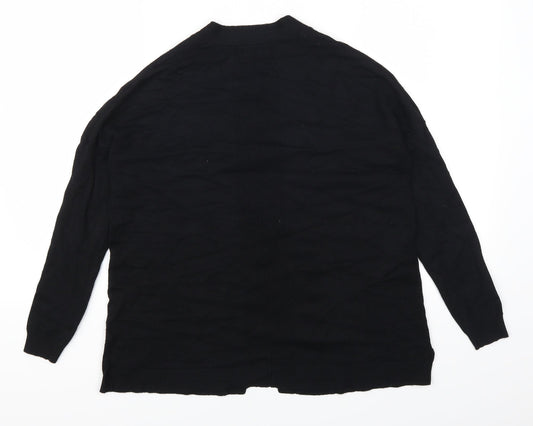 M&Co Womens Black Cardigan Jumper Size 8