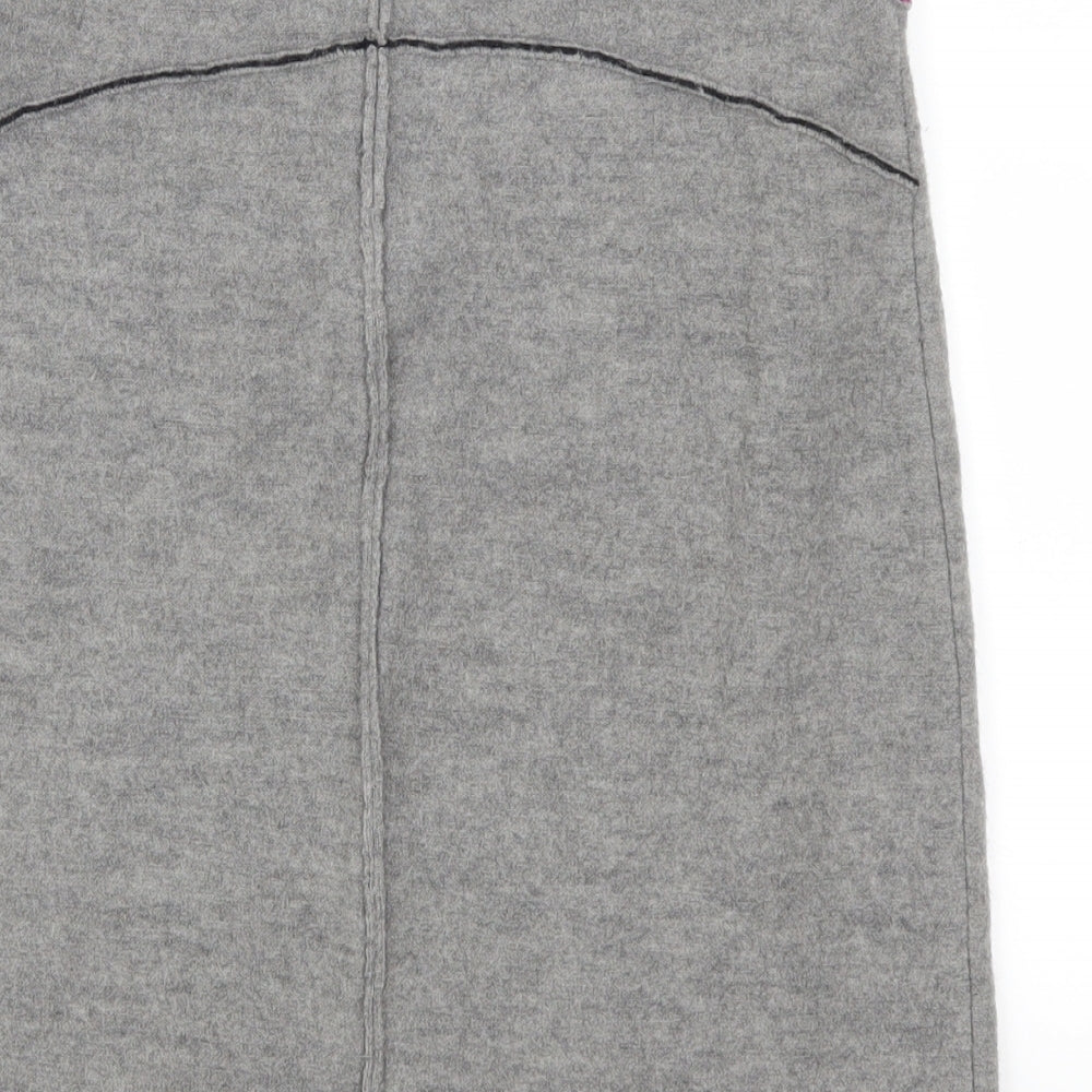 Preworn Womens Grey Straight & Pencil Skirt Size 29 in