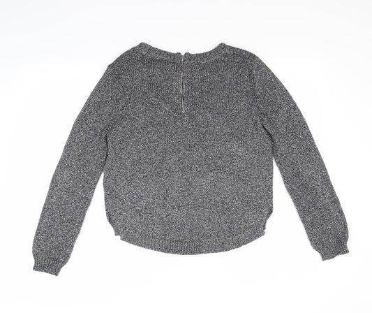 H&M Womens Silver Pullover Jumper Size 10