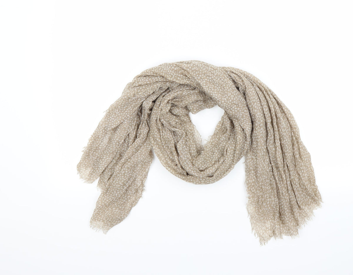 Front view of Preworn women’s beige scarf