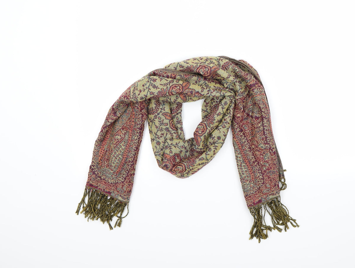 Preworn Unisex Multicoloured Floral Scarf