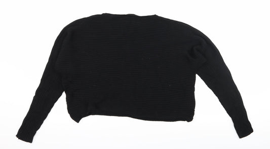 KappAhl Womens Black Knit Pullover Jumper Size M