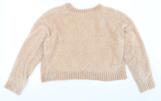 New Look Womens Beige Pullover Jumper Size L