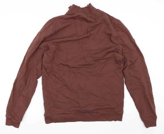 ASOS Womens Brown Henley Sweatshirt Size S