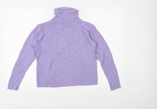 Sophie Girls Purple Knit Pullover Jumper Size 14 Years