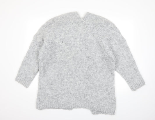 Vanessa Alexandra Womens Grey Knit Cardigan Jumper Size L