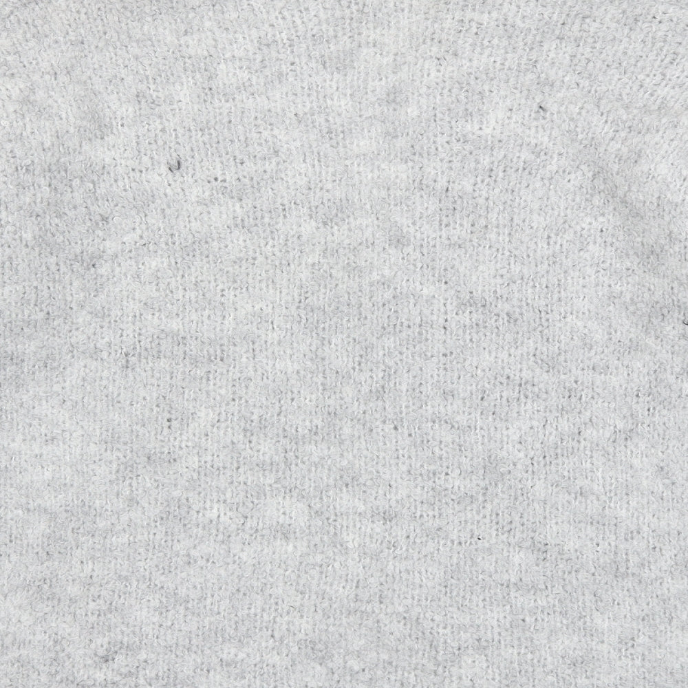 Brand and care label for Vanessa Alexandra women’s grey knit cardigan jumper, size L