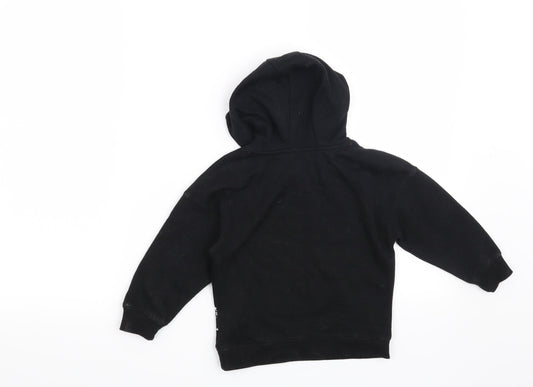 Primark Boys Black Pullover Hoodie Size 2-3 Years - Totally Roar-some