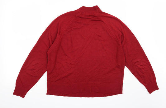 Berkertex Womens Red Pullover Jumper Size 18