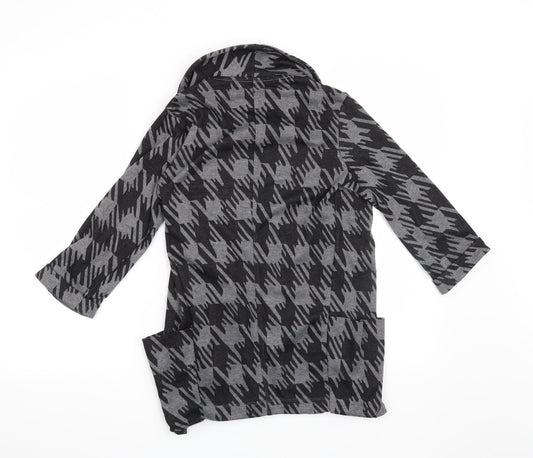 NEXT Womens Grey Houndstooth Jacket Blazer Size 8