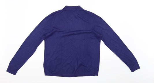 Marks and Spencer Womens Blue Pullover Jumper Size 14