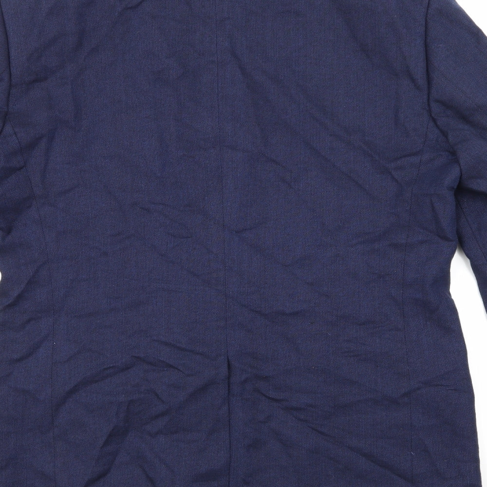 Brand and care label for Hammond & Co men’s blue jacket suit jacket, size 40