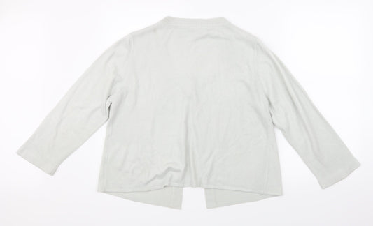 Debbie Morgan Womens Blue Knit Cardigan Jumper Size XL
