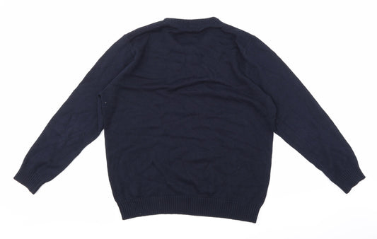 Easy Mens Blue Pullover Jumper Size L