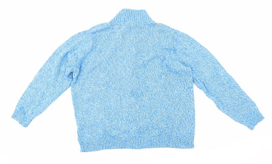 Isle Womens Blue Knit Jacket Size XL