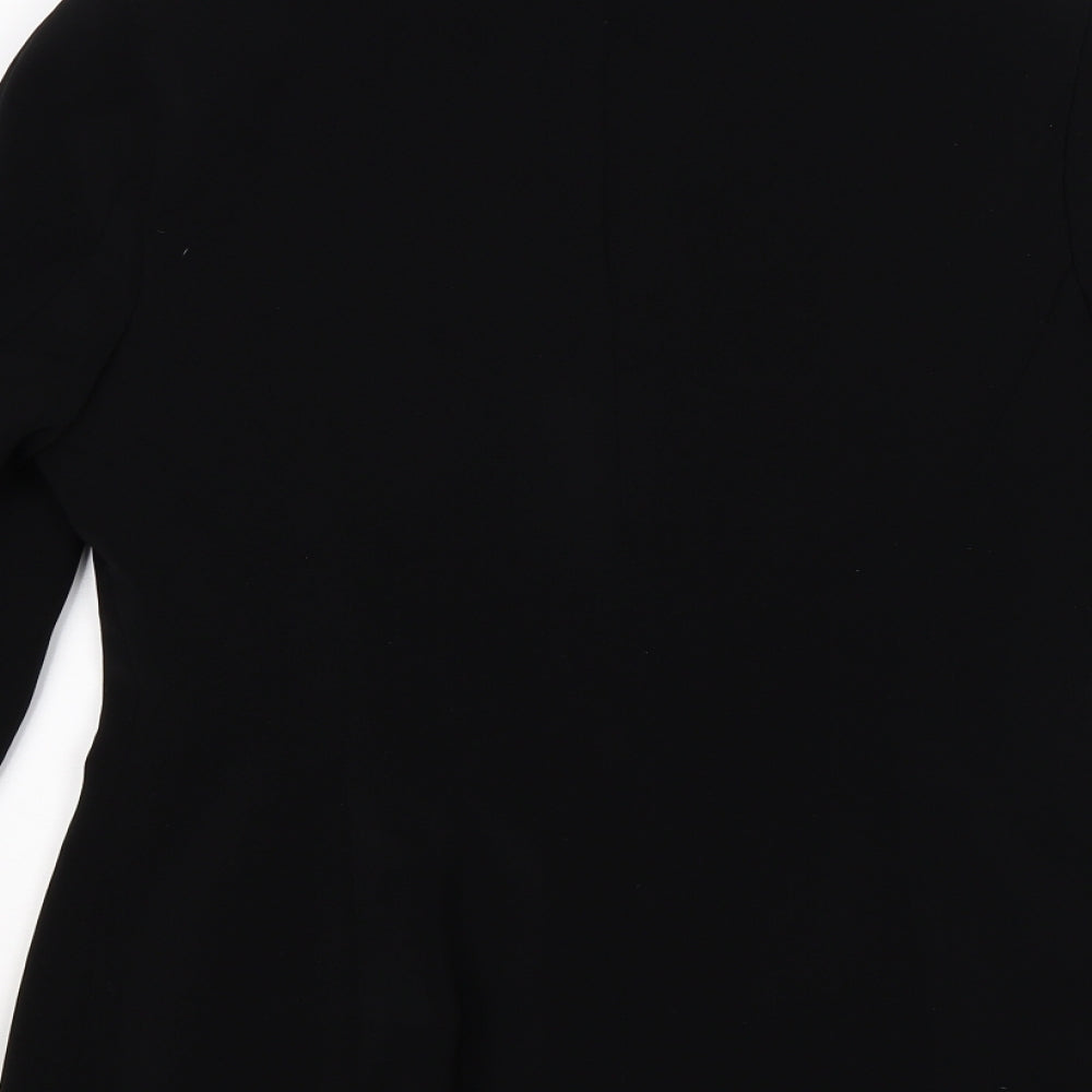 Brand and care label for Etam women’s black jacket blazer, size UK 10