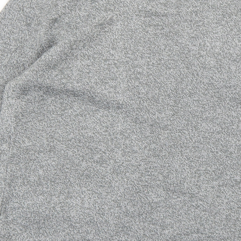 Brand and care label for Glimpse Design women’s grey knit cardigan jumper, size S