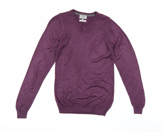 Marks and Spencer Mens Purple Knit Pullover Jumper Size S