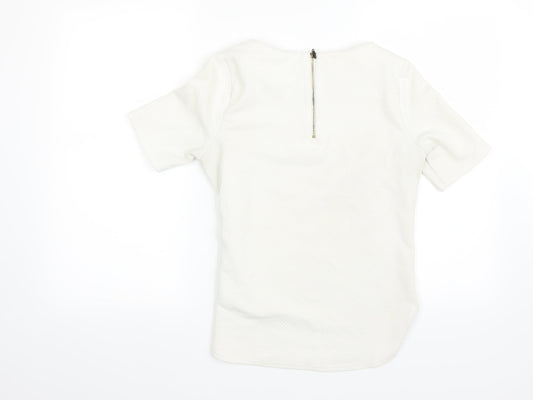 Marks and Spencer Womens Beige Basic Polo Size 10