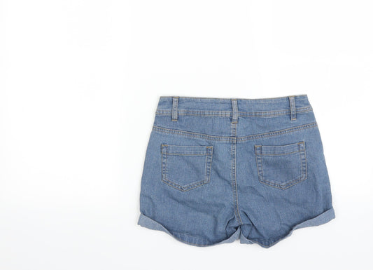 Heart and Soul Womens Blue Cut-Off Shorts Size 6
