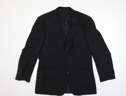 andrew houston Mens Black Jacket Blazer Size 40