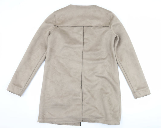 New Look Womens Brown Overcoat Coat Size 12