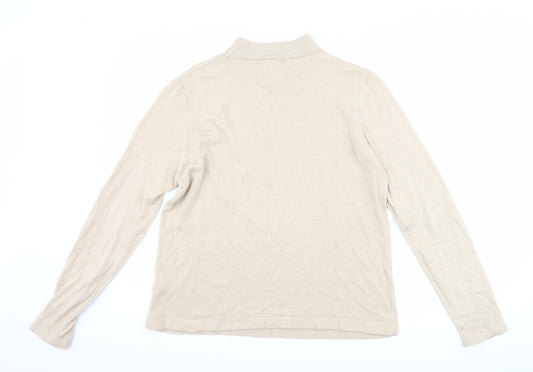 Sarah Hamilton Womens Beige Pullover Jumper Size L
