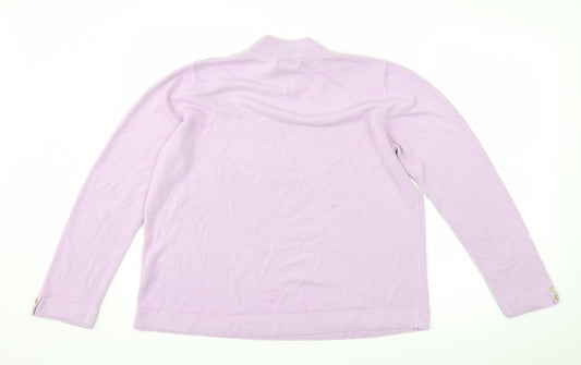 BM collection Womens Purple Pullover Jumper Size L
