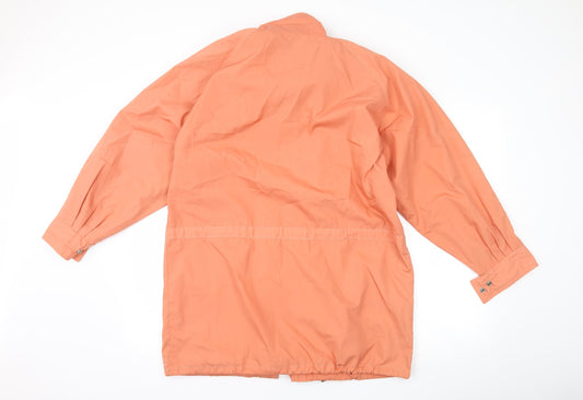 nouveau Womens Orange Overcoat Coat Size 10