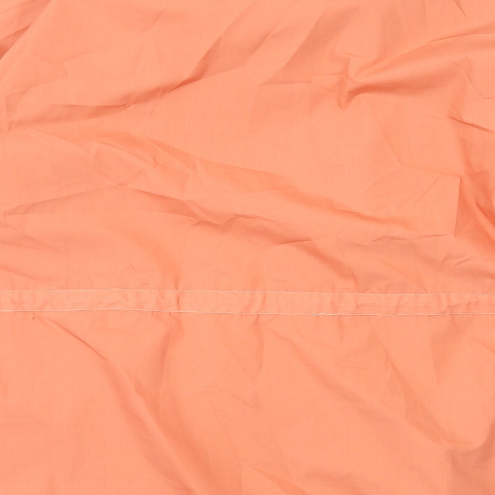 Brand and care label for nouveau women’s orange overcoat coat, size UK 10