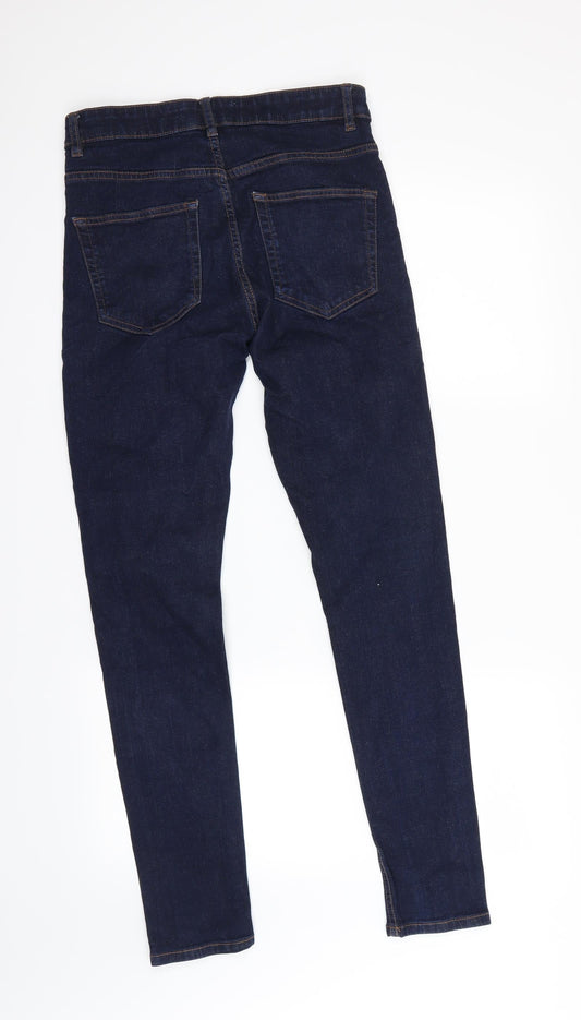 Next Womens Blue Skinny Jeans Size 28 in L25 in