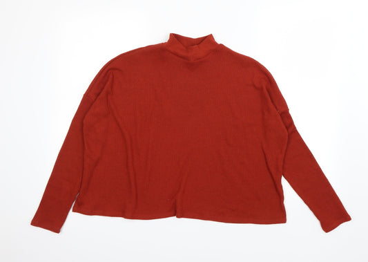 Divided Womens Brown Pullover Sweatshirt Size S