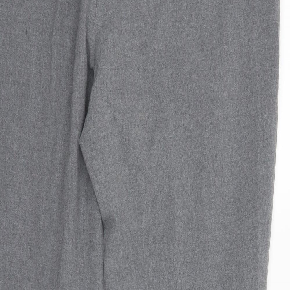 Brand and care label for Extra Elegance women’s grey dress pants trousers, size UK 20, 30-inch leg