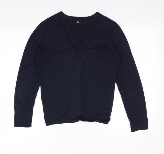 Spirit Womens Blue Cardigan Jumper Size S